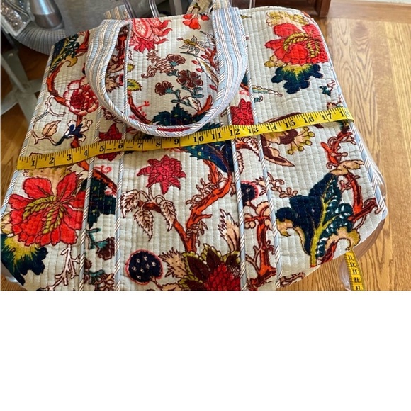 Tiger Tree of Life boho Floral Tote Bag XL quilted - Picture 2 of 5